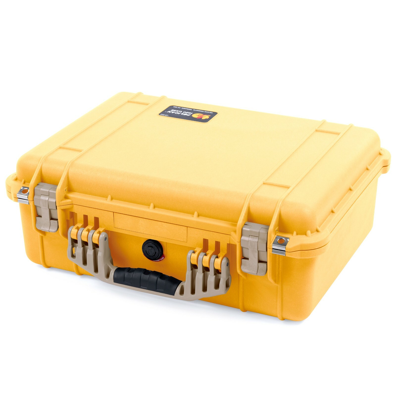 Color Case Presents the Pelican 1520 Yellow & Desert Tan Case with Pluck Foam Speciale aandelenprijs