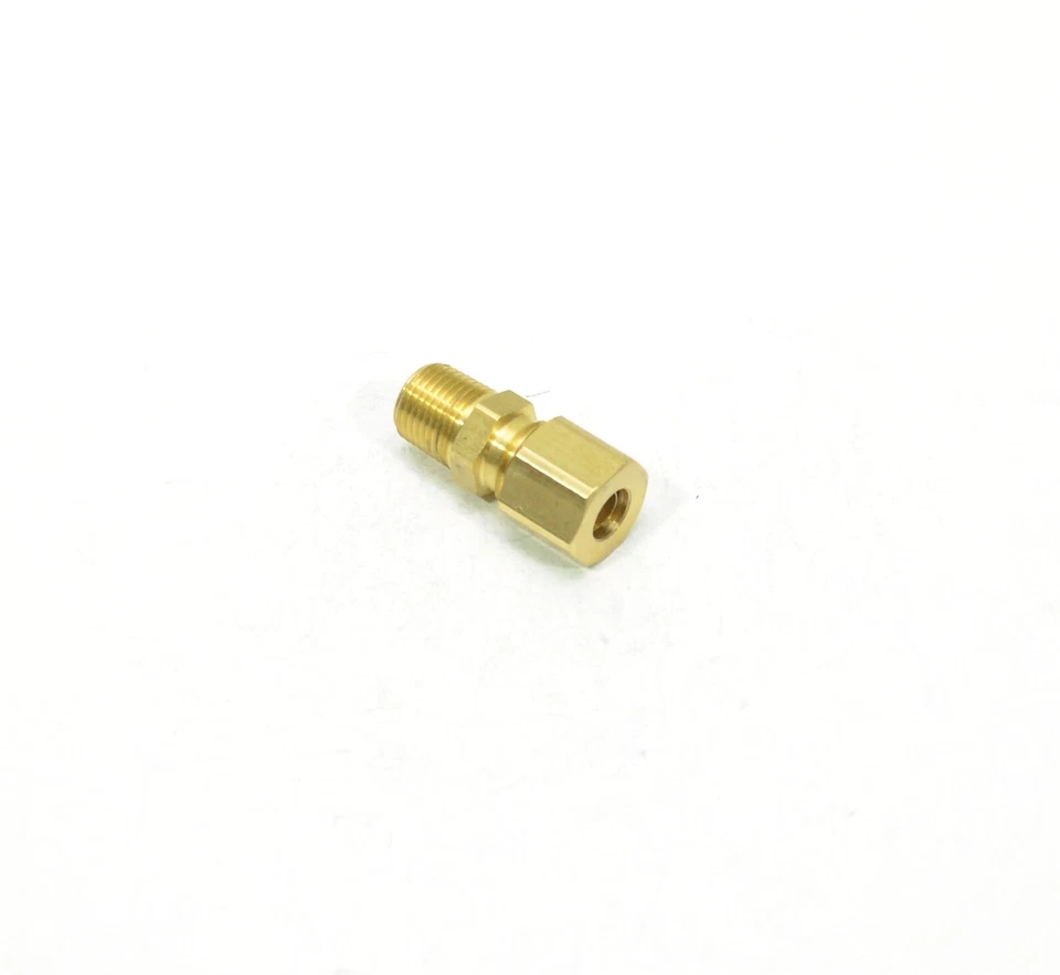 1/4" Tube OD Compression to 1/8" Male NPT Fitting Adapter Connector 68-4A - Image 2 of 4