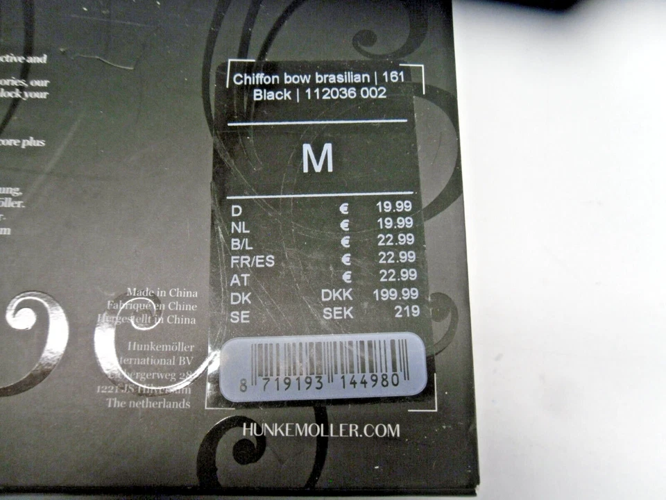 HUNKEMÖLLER PRIVATE COLLECTION Taillen-Slip BOW M 40-42 NEU UNGETRAGEN in OVP - Bild 2 von 4