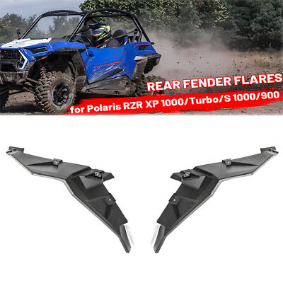 2x Rear Fender Flares Mud Guards for 2014-2023 Polaris RZR XP 1000 / XP 4 1000