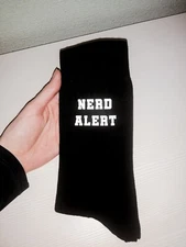 Nerd Alert Socks - Gift For Nerd - Nerd Gifts - Geek Gift - Science - Tech