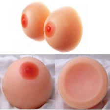 Silicone Breast Forms Enhancer Crossdresser Insert Pad Round ShapedTransgender