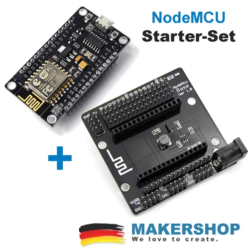 NodeMCU ESP8266 + Base Dev Kit Starter Set