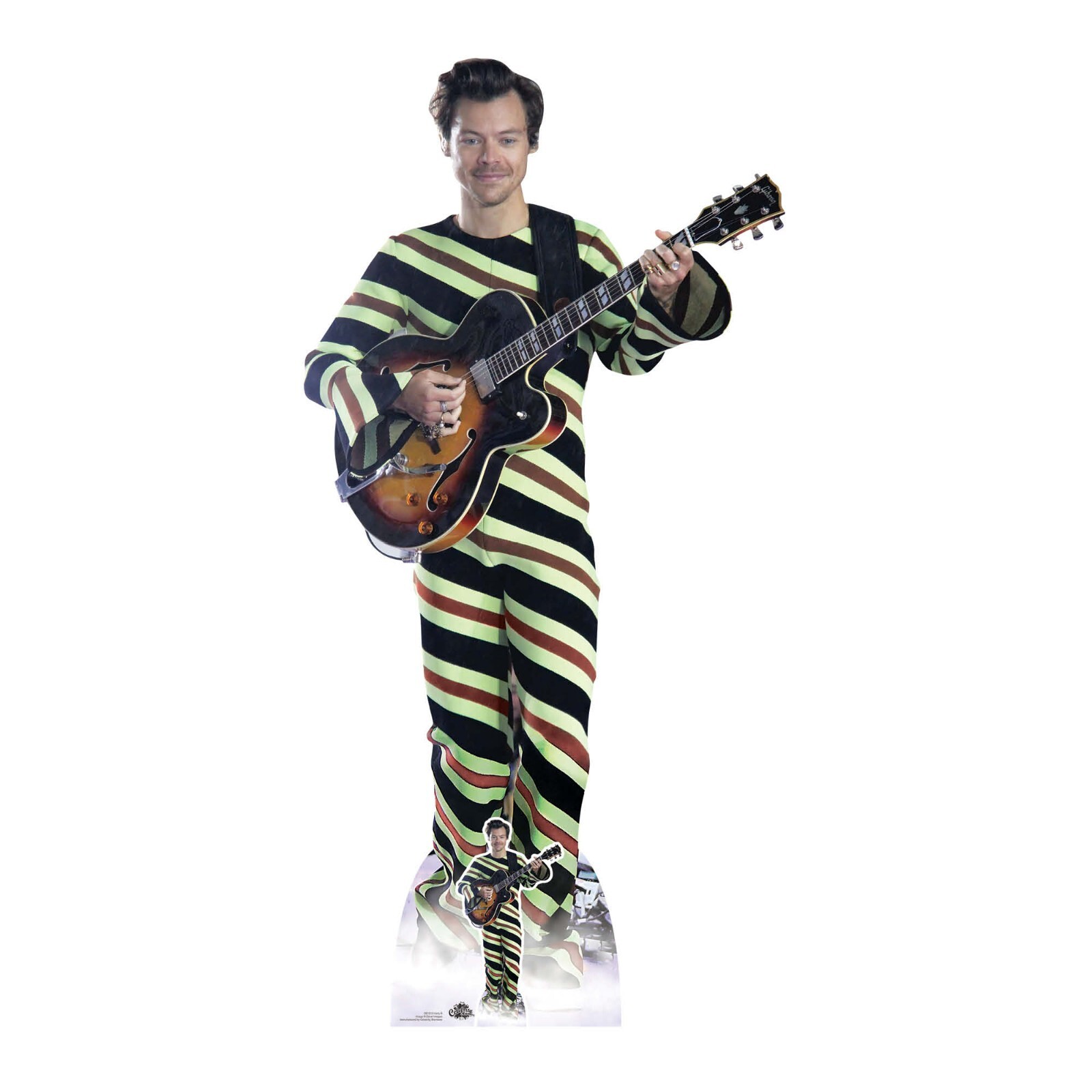 Styles Harry Striped Suit Singer Lifesize and Mini Cardboard Cutout / Standee