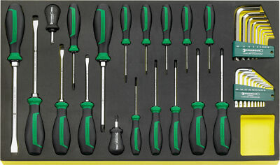 Stahlwille TRAY FOR SCREWDRIVERS 96831196 Set with  36 Psc. TCS 4622/4650+10760