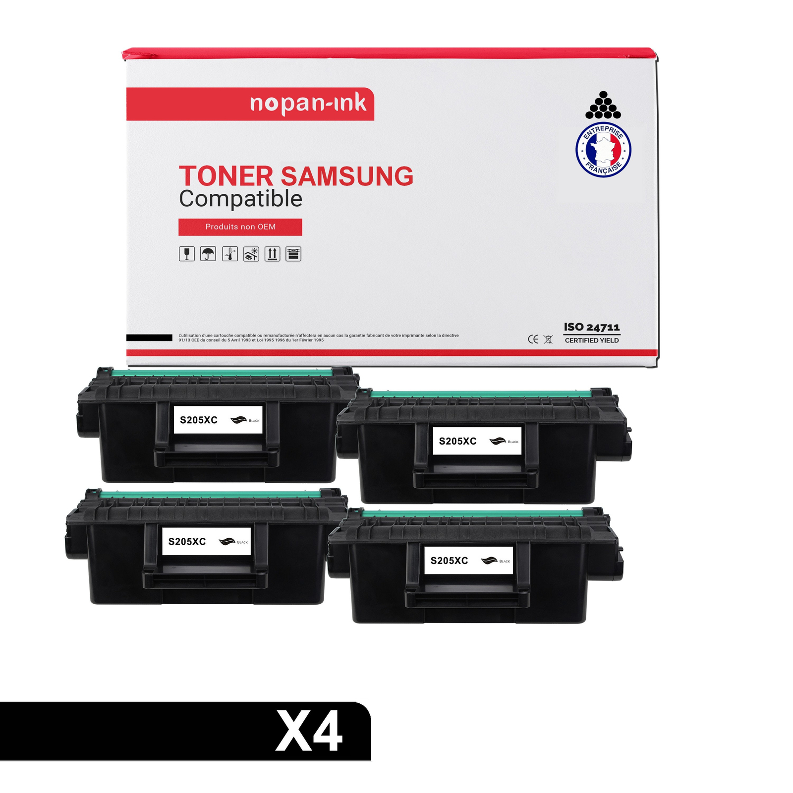 Toner SAMSUNG MLT-D205L compatible NOPAN-INK pour éviter les pannes de texte clair au bureau