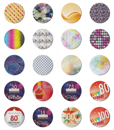 Ambesonne Abstract Polygon Round Non-Slip Rubber Modern Gaming Mousepad, 8"