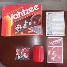 NEW NOS Vintage Yahtzee Dice Game Milton Bradley w/ Score Sheets 1982