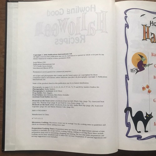 Howling Good Halloween Recipes Scary Meals Silly Snacks Devilish Desserts 2000 - Afbeelding 4 van 15