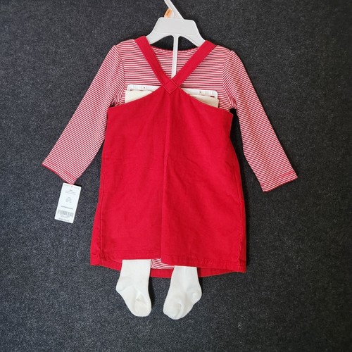 Carter's 3pc Baby Coverall Christmas Holiday Outfit. NEW.Santa Pockets Sz 12m - Picture 2 of 5
