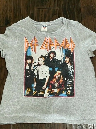 Def Leppard Grey T-shirt Junk Food L 