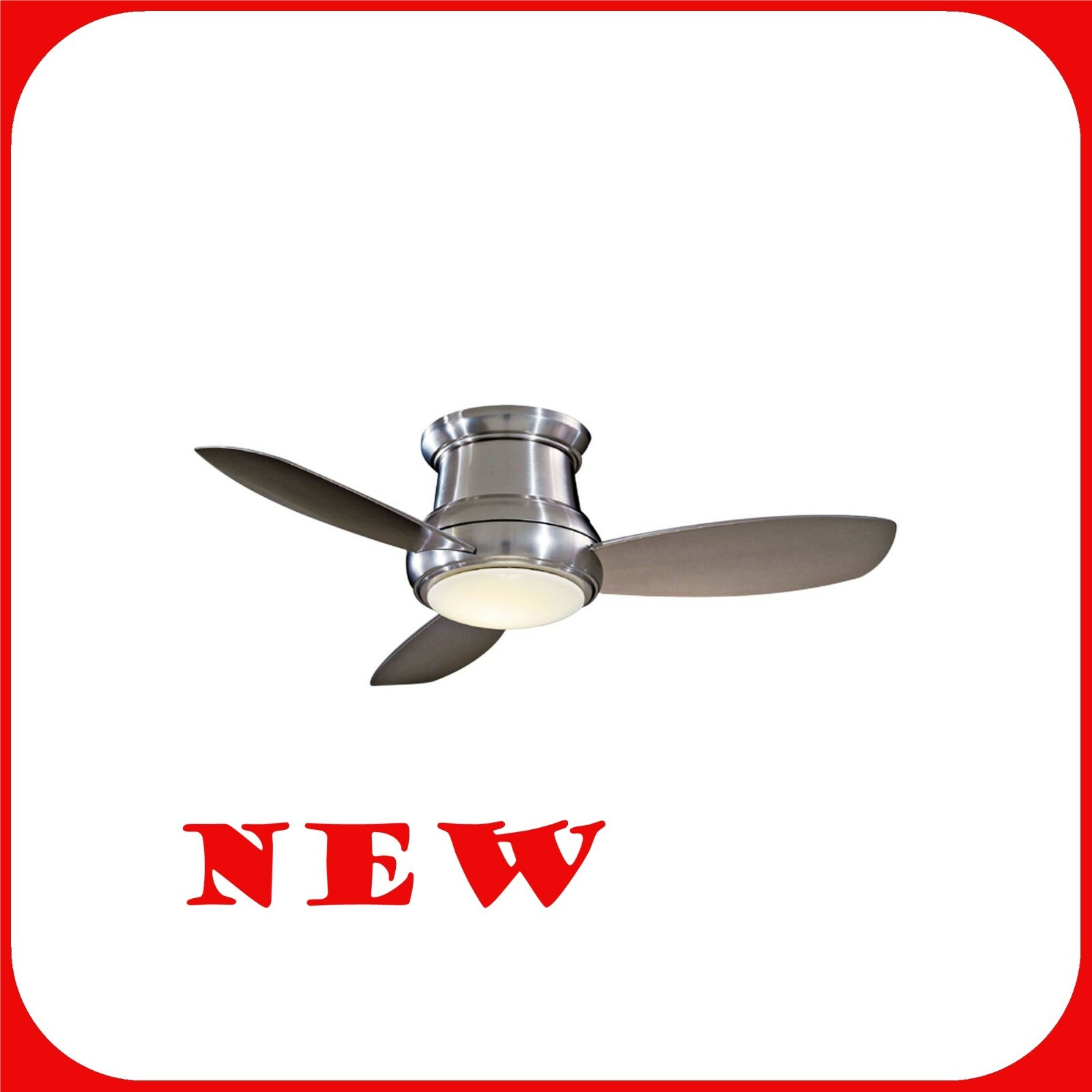 Minka Aire Concept Ii 52 Ceiling Fan Brushed Nickel Wh For Sale