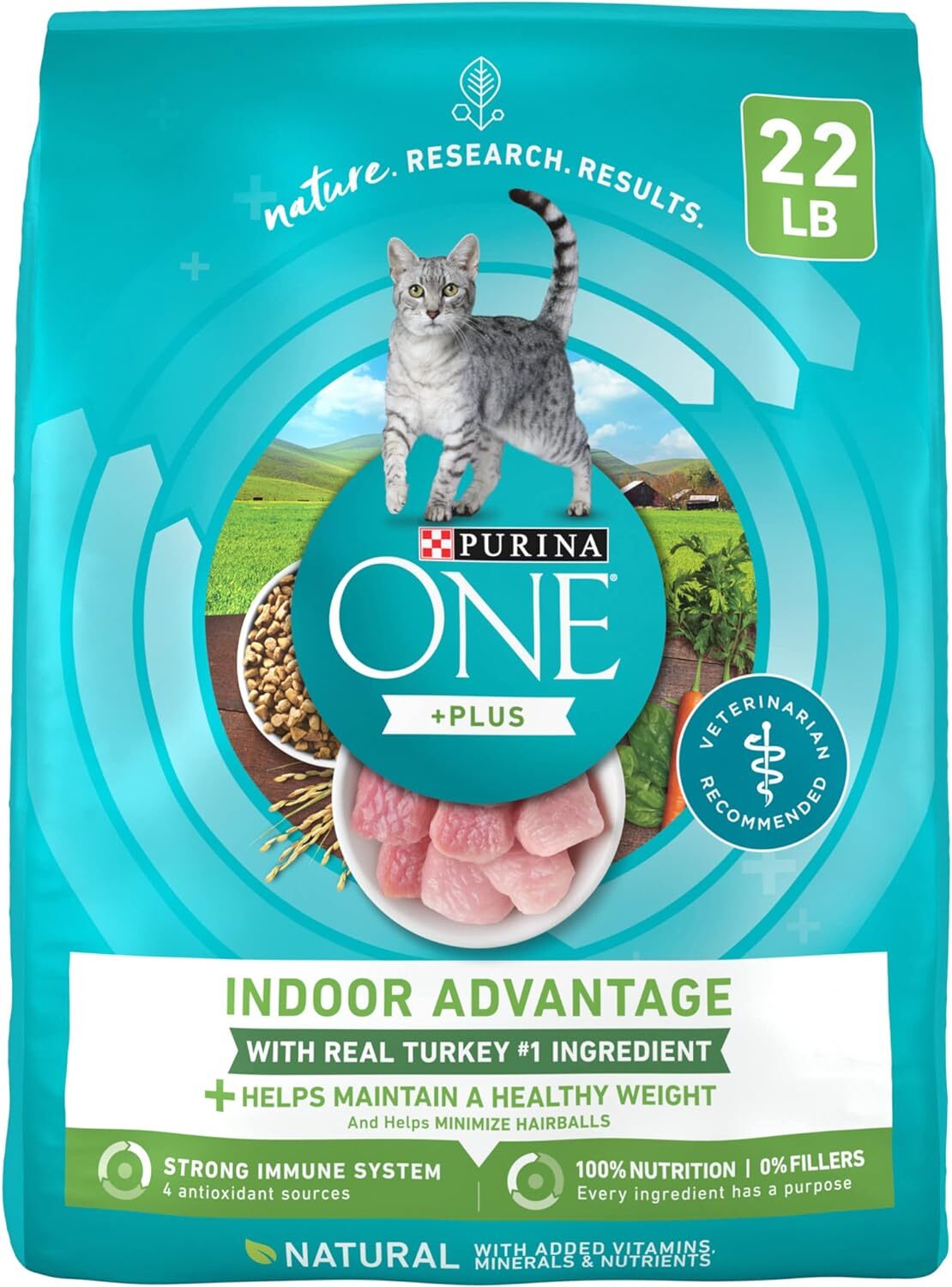 Purina ONE Natural, Low Fat, Weight Control, Indoor Dry Cat Food, +Plus Indoor A