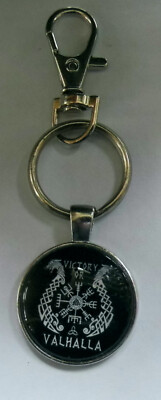 Schlüsselanhänger Victory or Valhalla Keychain Walhalla Wikinger
