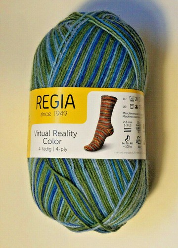 6x 100g Regia 4-fädig Virtual Reality 75% Schurwolle 25%Polyamid (72,00 €/Kg) - Bild 2 von 3