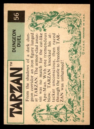 1966 Philadelphia Tarzan #56 Dungeon Duel VG/EX - 第 2/2 張圖片