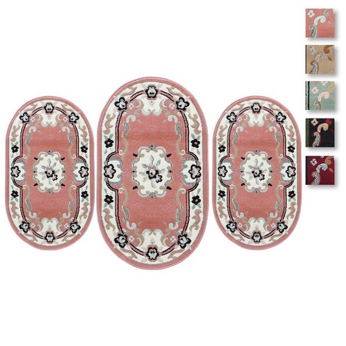 Set Parure Tappeto + Scendiletto 3 Pz Obama Artemis P482 Beige - Foto 8