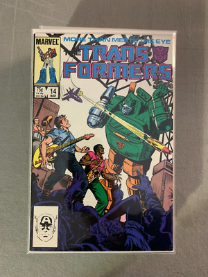THE TRANSFORMERS #14 NM MARVEL VOL. 1 COPPER AGE KEY 1ST APP GRAPPLE SKIDS