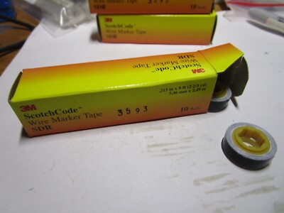 3m wire marker tape refill black sdr 3593 QTY 10