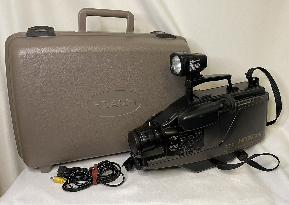 Vintage Hitachi VM-5000A VHS Movie Camera Recorder Camcorder for