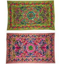 Wall hanging boho tapestry table cover table runner table cloth Exotic embroider