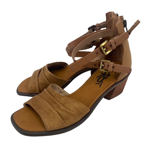 Sandali alla caviglia OTBT da donna taglia 6,5 Boarder in pelle di cognac sterling - Foto 4 di 16