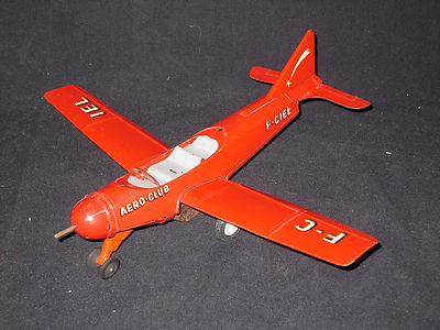 Avion Joustra Aero-Club Ref 555 - Années 1960 - Métal, Bon état, Incomplet (collection)