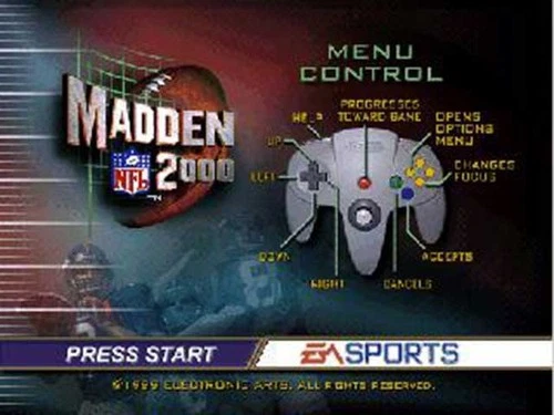 Madden 2000 - Nintendo N64 Football Game