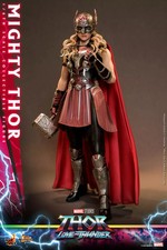 Thor: Love and Thunder - Mighty Thor 29 cm MMS663 Hot Toys NUOVA BROWN BOX