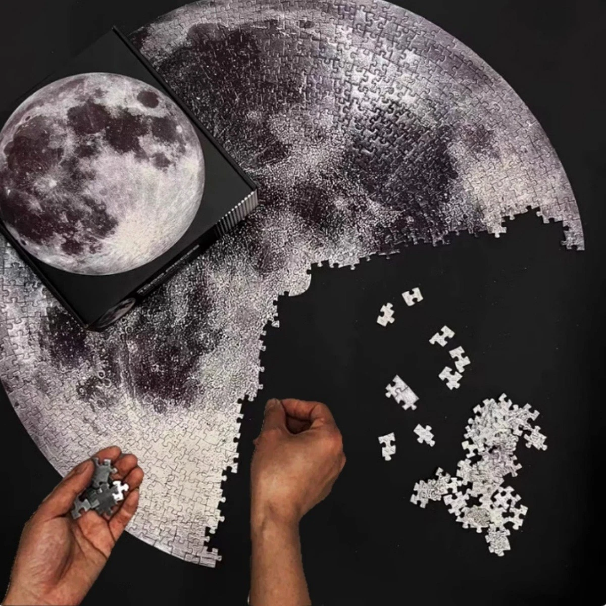 Circular Moon Puzzle 1000 Pieces Large Space Jigsaw Gift