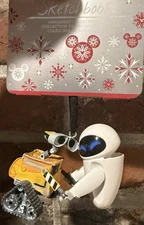 Disney Ornament Sketchbook 2021 Wall*e & EVE Holding Hands E.V.E. Rare HTF