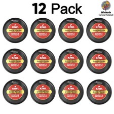 Kiwi Shoe Polish Boot Polish Wax Shine Black And Dark Tan Protects Shoe 36g X 12