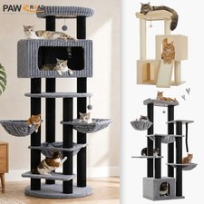 PAWZ Road Heavy Duty Cat Tree for Large Cats with Thick Scratching Post Cat Beds