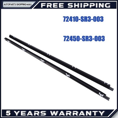 FOR 1992-95 HONDA CIVIC EG6 EG5 EG4 3D WINDOW DOOR MOLDING OUTER RH & LH SET 2X