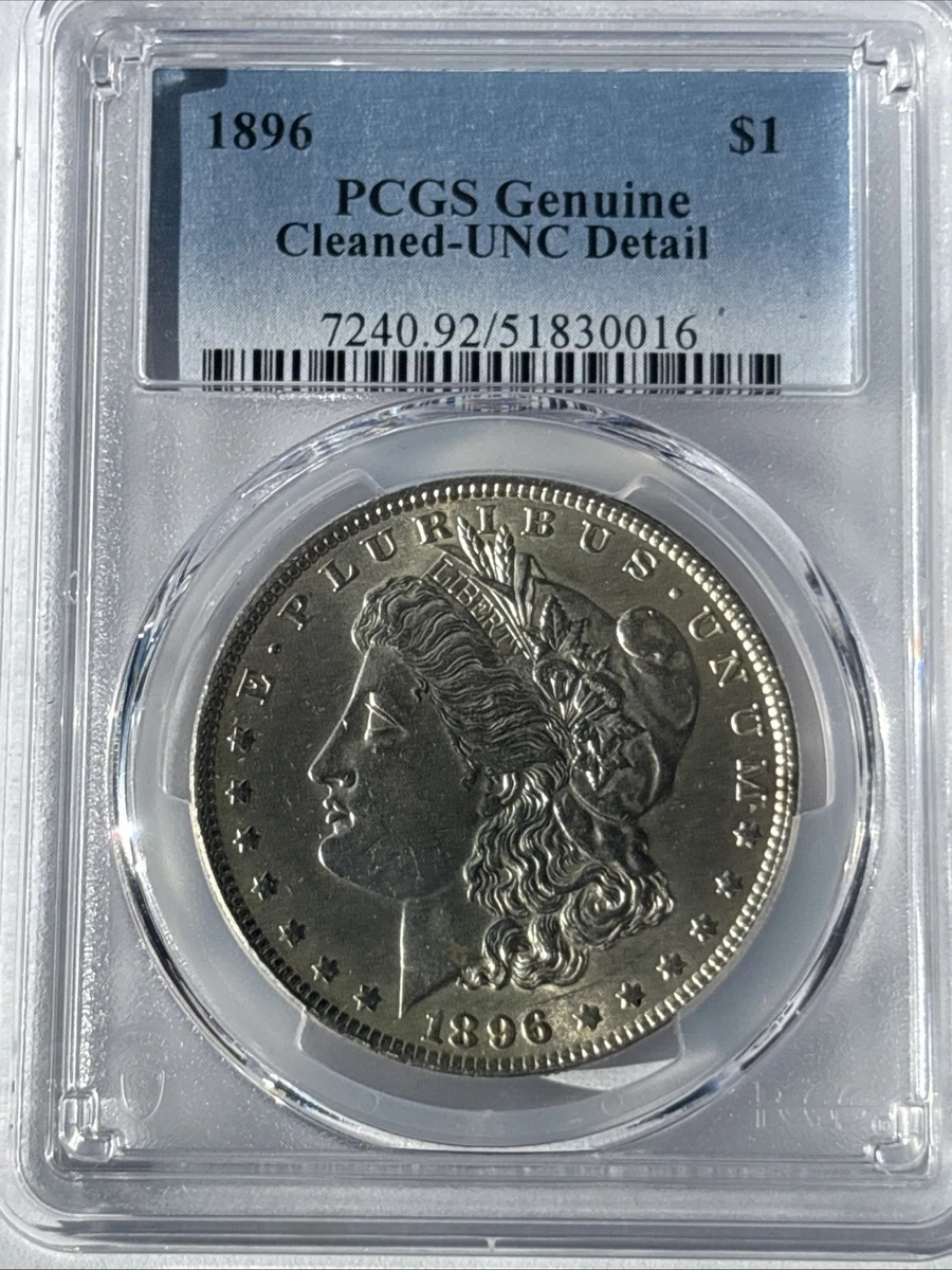 MS 60 Graded 1896 Year Morgan US Dollars (1878-1921) for sale | eBay