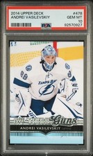 2014 Upper Deck Young Guns Andrei Vasilevskiy #478 ROOKIE Card PSA 10 Lightning . rookie card picture