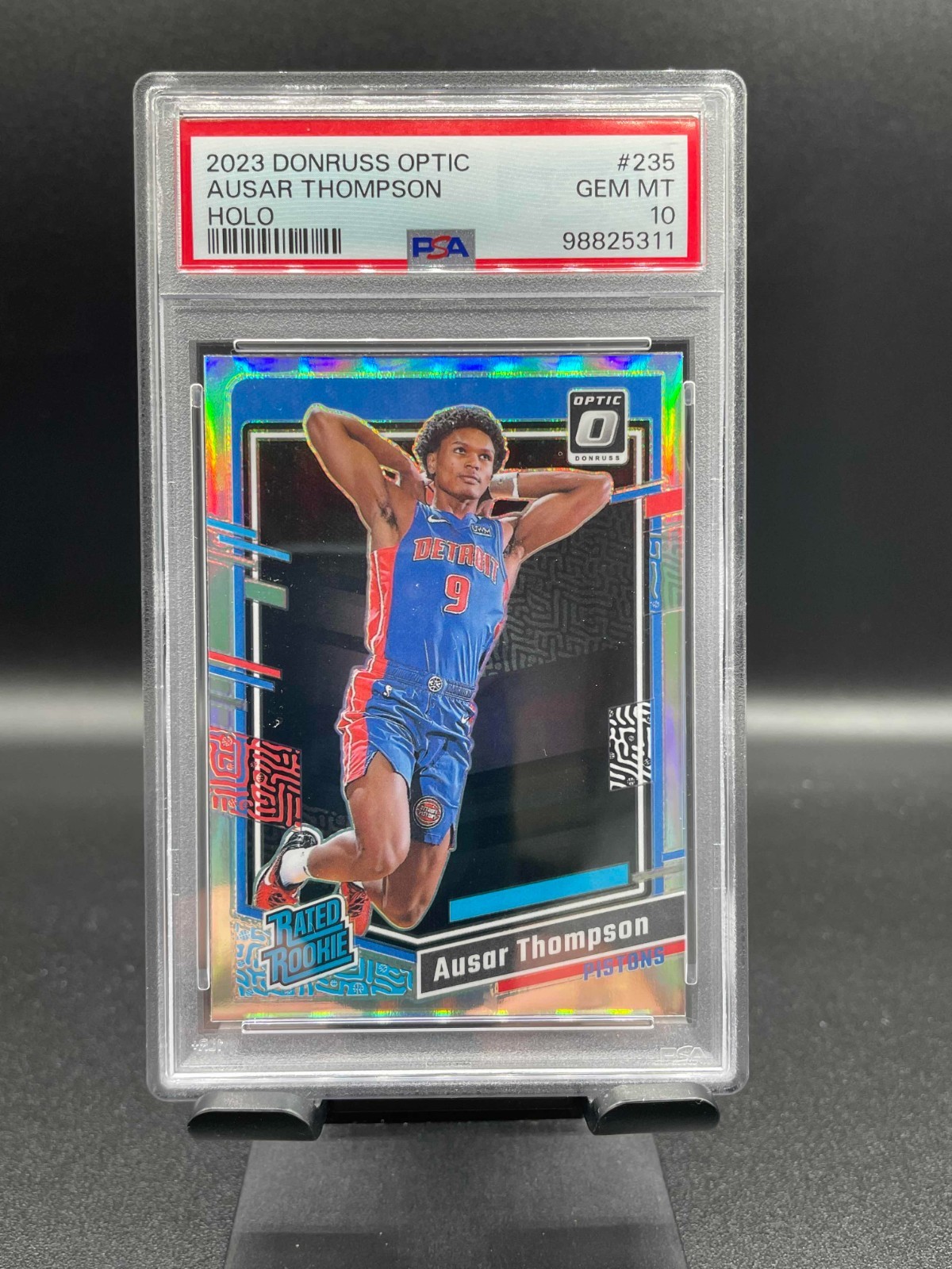 2023-24 Donruss Optic Rated Rookie Ausar Thompson (RC) Holo #235 - PSA 10