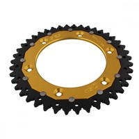 Kettenrad Alu Gold 42-ZäHne 520-Teilung FüR KTM EGS 620 LC4 LSE Bj. 1997-1998
