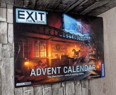 New Opened Unused EXIT: The Game  Advent Calendar The Silent Storm w/ 24 Riddles