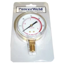 POWERWELD B30 Replacement Gauge, 2" x 30 PSI, 1/4" NPT Inlet