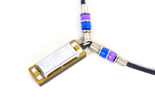 Hohner Mini Harp Harmonica On String Bead Necklace HOHNER Harmonica