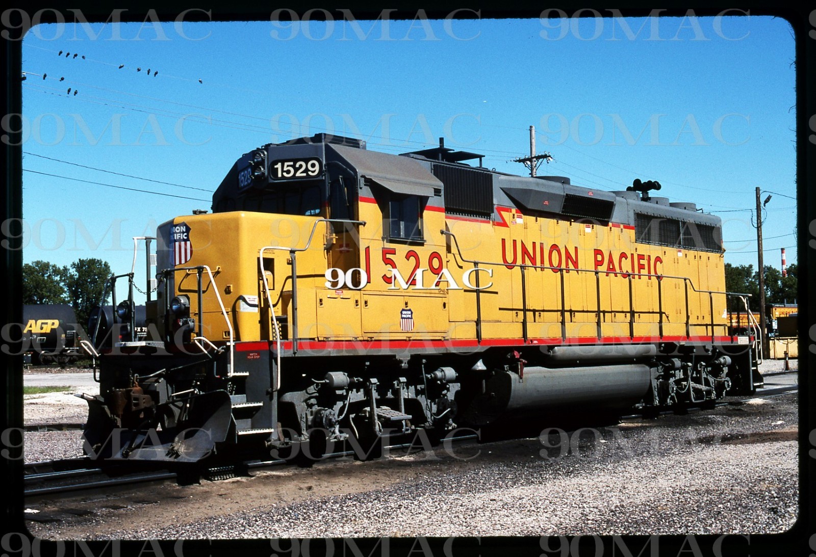 Union Pacific UPRR EMD GP40M #1529 original slide 2010, K5LA