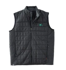 NWT DA Davidson Quilted Down Vest Finance Wall Street Embroidered XL