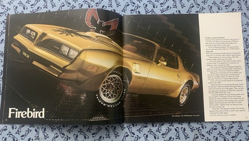 1978 PONTIAC FIREBIRD OWNERS MANUAL FORMULA TRANS AM OEM SET SPEC SHEET EXTRAS! - Picture 17 of 24