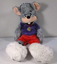 Chuck E Cheese Plush Mouse 22" fuzzy Soft Floppy Stuffed Animal 2010 Pizza