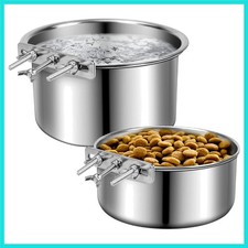 Stainless Steel Dog Bowls, 40oz  60oz No Spill Dog Crate Water and Food Bowl...