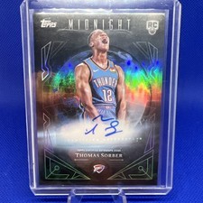 (3) THOMAS SORBER 2025-26 TOPPS MIDNIGHT ROOKIE MIDNIGHT SUN AUTO #MSR-TS / ++++