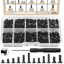 360PCS Laptop Screws 12 Sizes M2 M2.5 M3 Replacement Computer Tiny Screws Mother