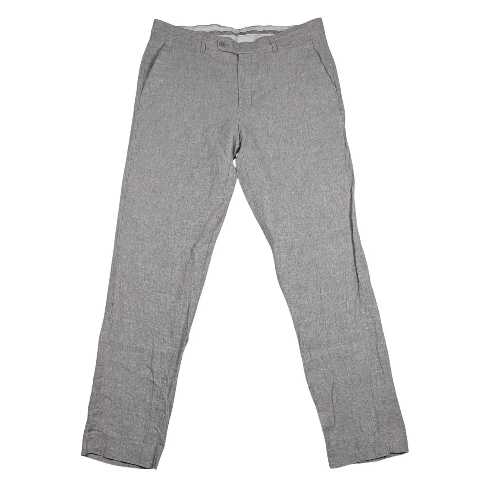 Joseph Abboud Linen Pants Mens 36x34 Grey Slim Fit Flat Front Trousers Luxury
Opens in a new window