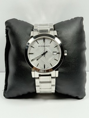 Burberry The City BU9000 Silver Dial Stainless Steel Unisex Watch